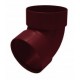 Коліно двомуфтове 67 град. Rain Way 130 червоне